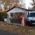 img R�novation de la toiture, habillage des bandeaux en aluminium marron et pose de goutti�res aluminium