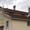 img Travaux de d�moussage, r�fection du fa�tage et habillage des bandeaux, lambris et pose des goutti�res en aluminium
