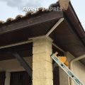 img Habillage des avant-toits en pvc/aluminium avec pose de goutti�res aluminium